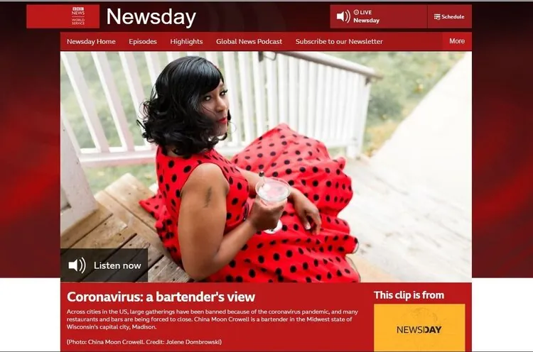 BBC Newsday: Coronavirus, a bartender's view, featuring China Moon